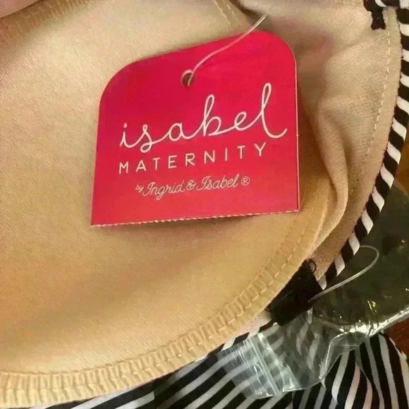 Isabel Maternity Bandeau Swim Top Bathing Suit NWT with Straps size Small - Picture 5 of 8